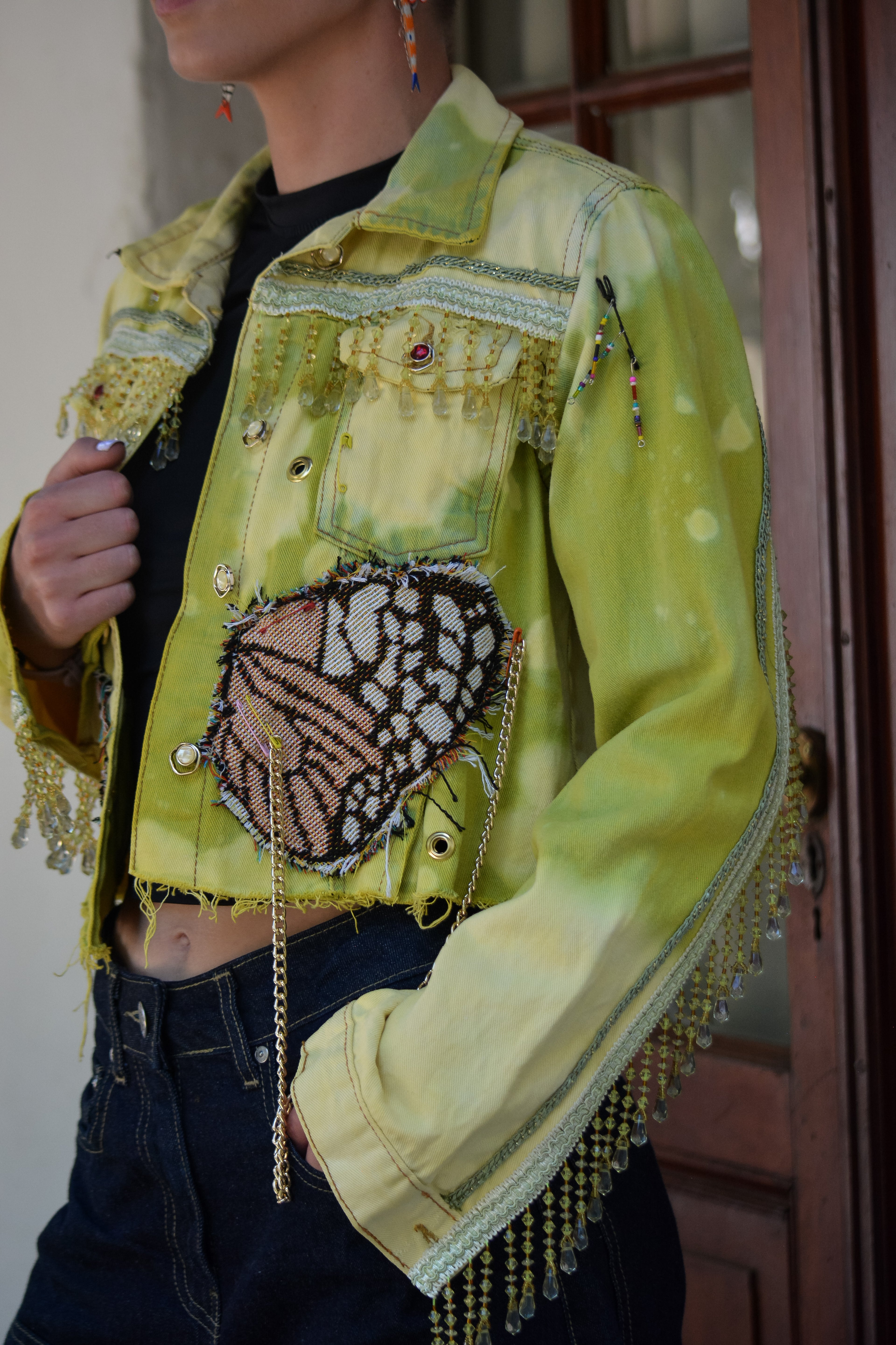 Neon Rain Bespoke Denim Jacket