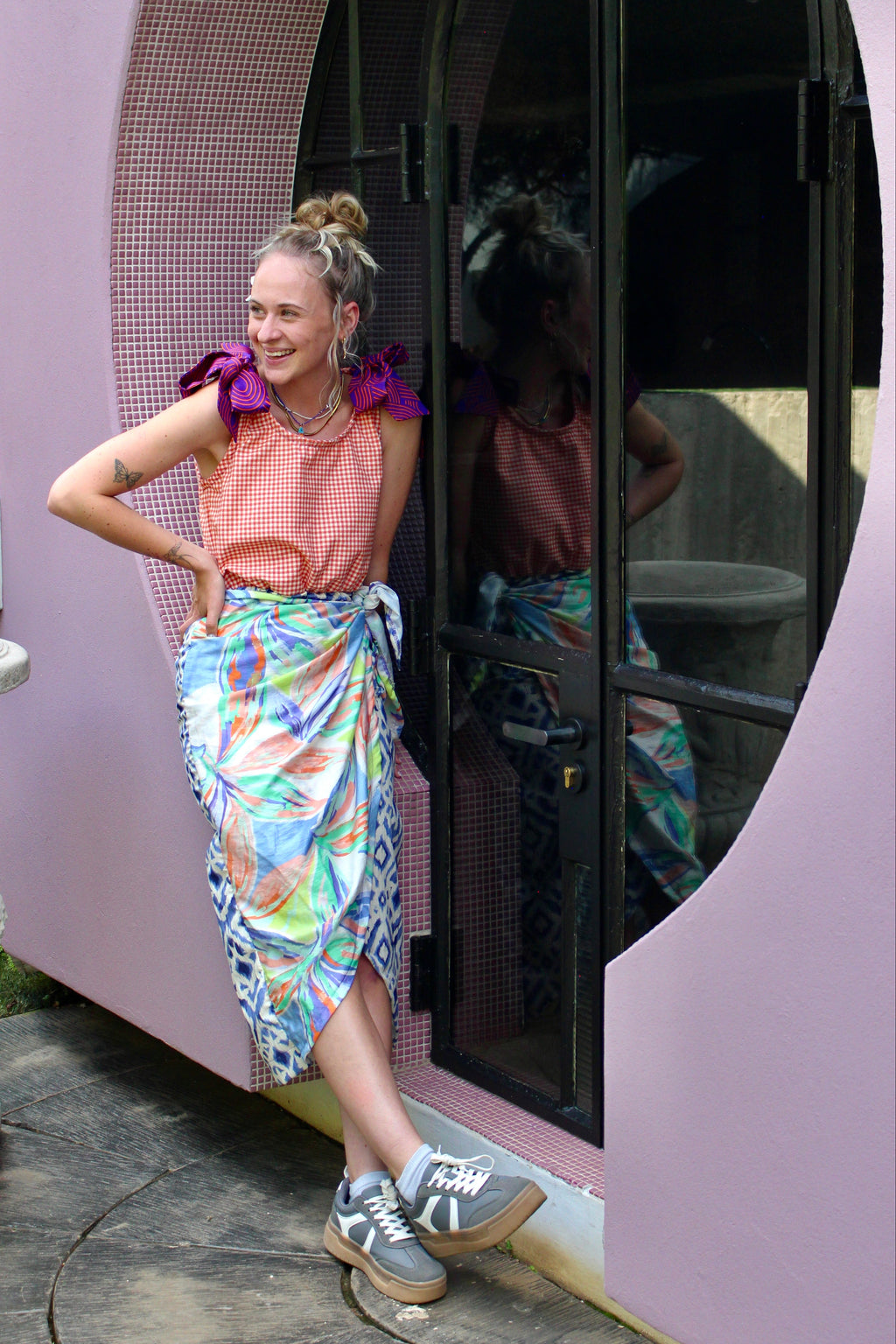 Sunshine and sneakers dress