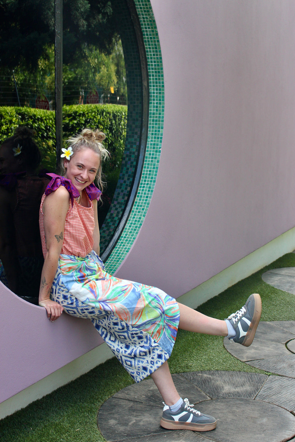 Sunshine and sneakers dress