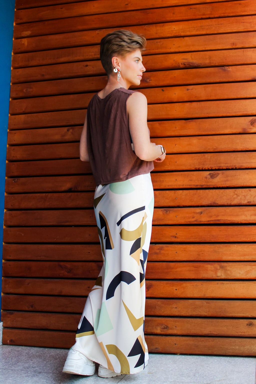 My Hometown Satin Skirt