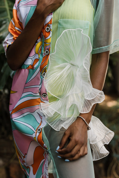 Beautiful Crazy Embellished Shirt Dress