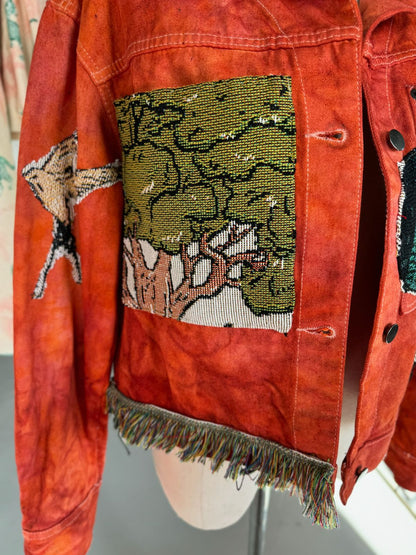 Western jungle denim jacket