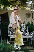 Yellow Satin Skirt